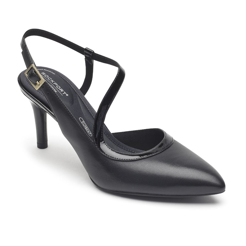 Rockport Womens Total Motion Slingback - Pumps Black - RQT371860